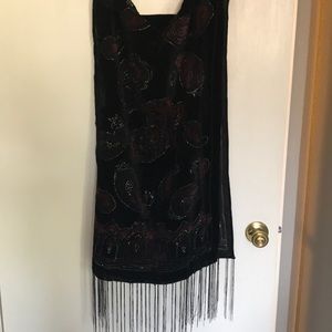Laser Cut Velvet Scarf / Shawl